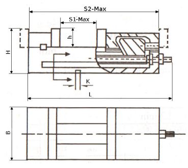 CNC Präzision Maschinen-Schraubstock Breite 100 mm allseitig geschliffen